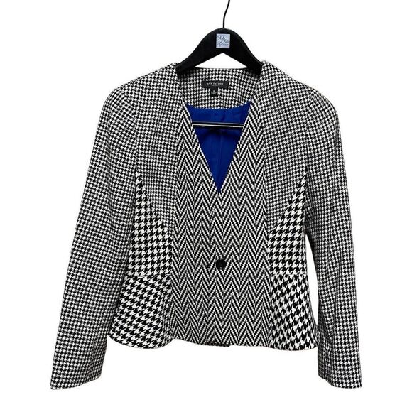 🌟Ann Taylor🌟Black Patterned 2 Piece Suite - Picture 1 of 4